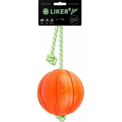 Liker lopta sa svieti a reflexným povrazom 9 cm