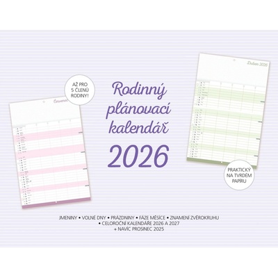 Rodinný plánovací prázdný 2026