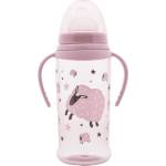 Lorelli Бебешко шише с мек накрайник Lorelli My Friend - 350 ml, Mellow rose