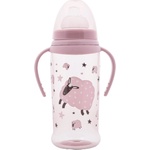 Lorelli Бебешко шише с мек накрайник Lorelli My Friend - 350 ml, Mellow rose