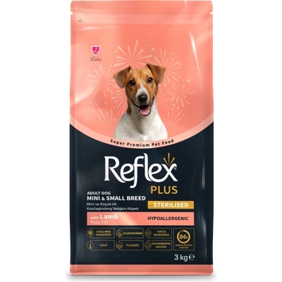 Lider Pet Food REFLEX+ LIGHT/STERILISED MINI/SMALL LAMB 3 kg - Пълноценна нискокалорична храна за кастрирани кучета от дребни породи с агнешко 3 кг