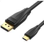 Vention USB-C - Displayport, 1, 5 м, (черен), кабел