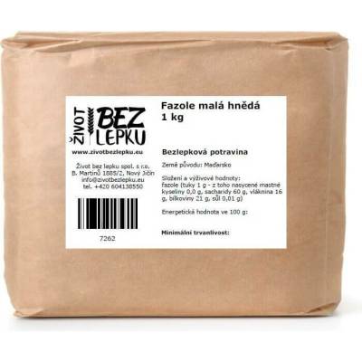 Život bez lepku Fazole malá hnědá 1 kg