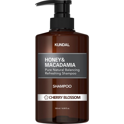 KUNDAL Шампоан Honey & Macadamia, Цвят от череша, 500 ml