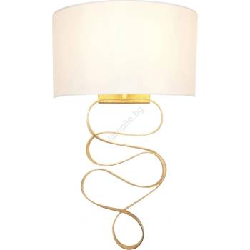 Endon Lighting 82070 - Стенна лампа 1xE27/10W/230V бяла/месинг (EN0522)