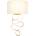 Endon Lighting 82070 - Стенна лампа 1xE27/10W/230V бяла/месинг (EN0522)
