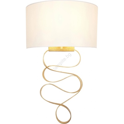 Endon Lighting 82070 - Стенна лампа 1xE27/10W/230V бяла/месинг (EN0522)