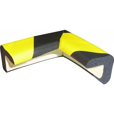Pěnový ochranný varovný samolepicí profil SoftBumpers – 70×30 mm, žluto-černá