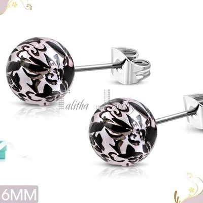 Talitha Обеци „Черно и бяло