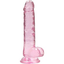 RealRock Realistic Dildo with Balls 17 cm Pink