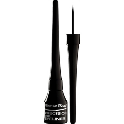 Pierre René Eyes Eyeliner atramentové očné linky 1 Black Precision Ink Eyeliner 3 ml