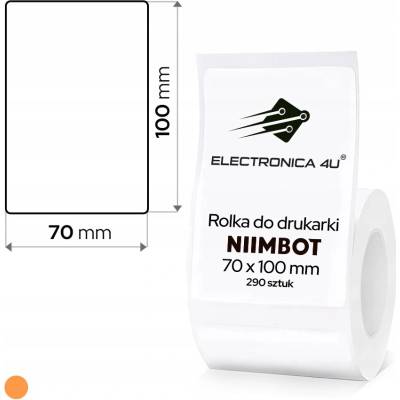 Bílé samolepicí etikety, termální samolepky pro Niimbot K3, 290 kusů