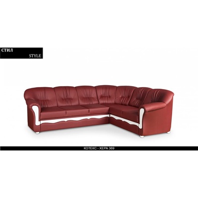 Rudi-an Ъглов диван Style BM, разтегателен с чекмедже