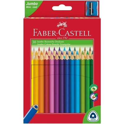 Faber Castell Grip Junior 30 barev + ořezávatko 445415