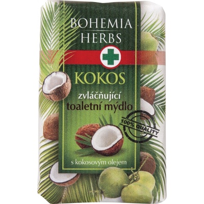 Bohemia Herbs Kokosový olej toaletní mýdlo s glycerinem 100 g