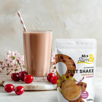 Mix & Slim Velký dietní koktejl višeň v čokoládě 1200 g