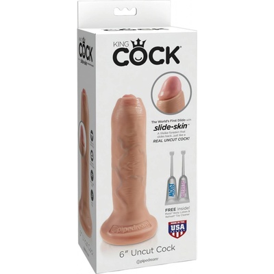 Pipedream King Cock 6" (15 cm), dildo so semenníkmi