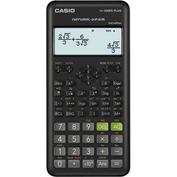 Casio calculator scientific fx-350esplus-2 black, 12 digit display (fx-350esplus-2-box)