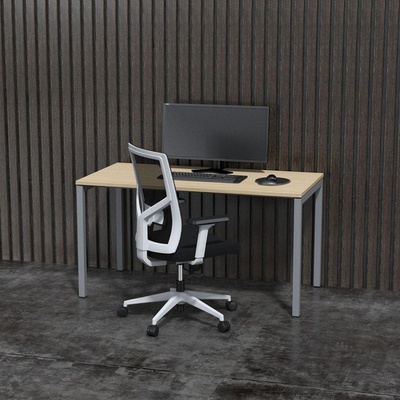 Narbutas Бюро Narbutas Nova U, 1400 x 700 x 740 mm, меламин избелен д (PDNA142-D1M-2U)