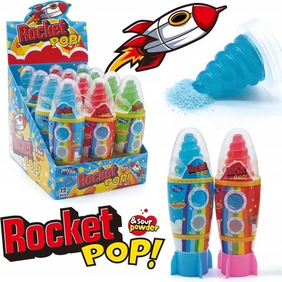 Rocket Pop lízátko raketa 12 ks 312 g