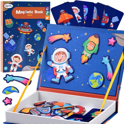 Jokomisiada Magnetické puzzle Space Ufo 50 prvkov ZA4407