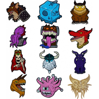 Fanattik Odznak Dungeons & Dragons 50th Anniversary Pins náhodný výber
