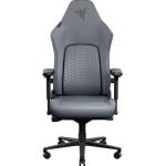 Razer Геймърски стол Razer Iskur V2 NewGen (RZ38-04901000-R3G1), до 136kg, изкуствена кожа, метална рамка, регулируеми подлакътници, регулируема облегалка, лумбална опора, светлосив (RZ38-04901000-R3G1)