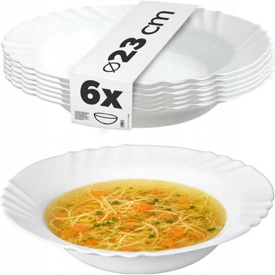 Hluboký talíř na polévku Kadax Bianco 23 cm