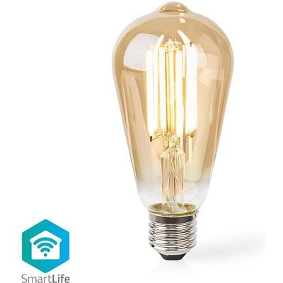 SmartLife LED žárovka Wi-Fi E27 806 lm 7 W Teplá Bílá 1800 3000 K Sklo Android IOS ST64