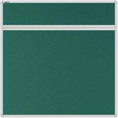 VMS VISION Stolový akustický paraván AKUSTIK ekoTAB oblý roh 80 x 80 cm zelený