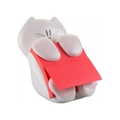 Post-it Feeder for adhesive blocks POST-IT Kitten (CAT-330), white, 1 block Super Sticky Z-Notes 3M-HK100008372 included