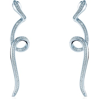SAVICKI Обеци Serpentéa, сребро