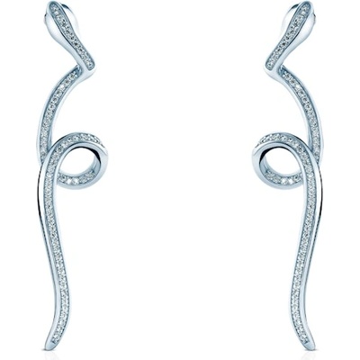 SAVICKI Обеци Serpentéa, сребро