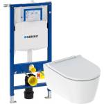 Geberit Комплект за окачена тоалетна чиния Geberit One TurboFlush и вградено казанче Geberit Duofix Sigma UP320 (500.202.01.1+111.928.00.6)