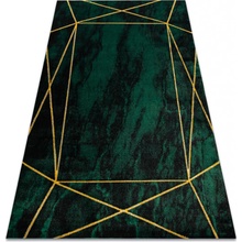eKoberecSk Emerald 1022 glamour geometrický mramor fľaškovo zelený / zlatý