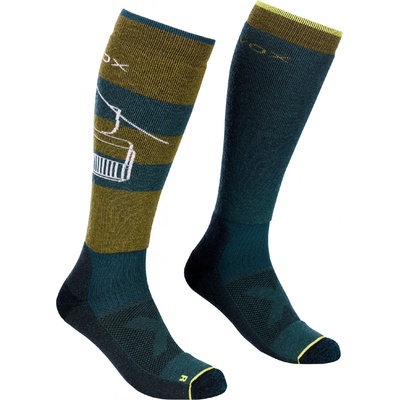 Ortovox ponožky Free Ride Long Socks Green Moss