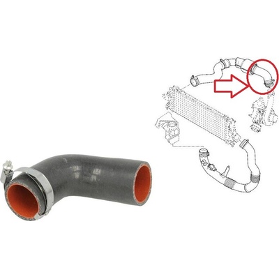 Hadice plnícího vzduchu Renault Trafic 2006-2014 2,5 dCi od turba do intercooleru 8200648187