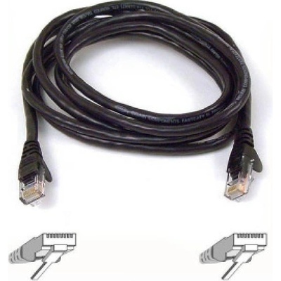 Belkin A3L980cp01MBKHS kábel Cat6 STP Patch, tienený, retail, 1m, čierny