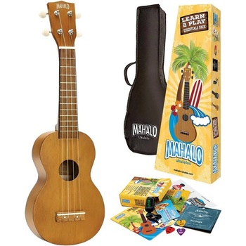 Mahalo MR1 Essential Pack Transparent Brown Сопрано укулеле (MR1TBRK)