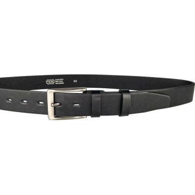 Belts 35-100-4 pánský kožený pásek černý
