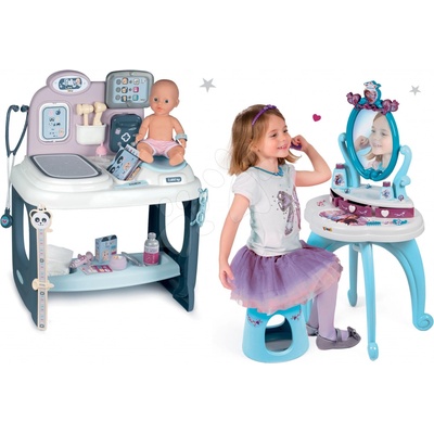 Smoby Set zdravotnícky pult pre lekára Baby Care Center s kozmetickým stolíkom Frozen