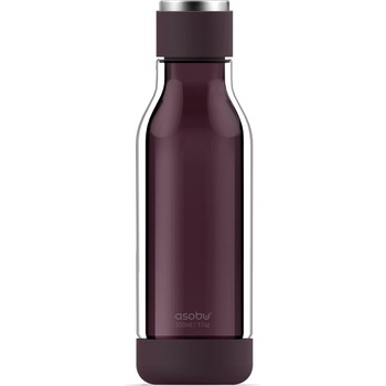 Asobu Двустенна бутилка inner peace - стъкло/тритан - 500 мл - тъмно червена (asobu - gt50 burgundy)