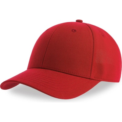 Atlantis Headwear Joshua 6 panelová baseballová COT33010900499 red Červená