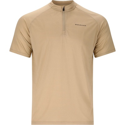 ENDURANCE Мъжка фланелка с къс ръкав за колоездене ENDURANCE Crow Melange Cycling/MTB S/S Shirt Cycling jersey - Spray Green - размер 4XL (056-3487-0317)