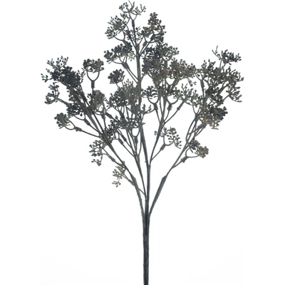 Květáková větvička fialová 39 cm