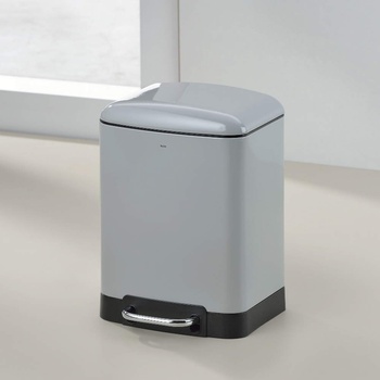 Kela 6 л светло сив кош за отпадъци с педал KELA от серия Davino