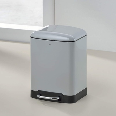 Kela 6 л светло сив кош за отпадъци с педал KELA от серия Davino