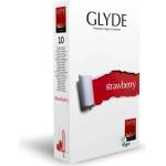 GLYDE 10 бр. Веган презервативи с аромат на ягода Glyde Strawberry