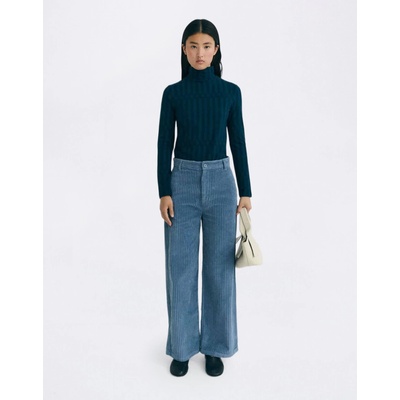 Thinking MU Fuzz Corduroy Karina Pants BLUE
