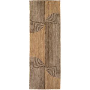 Ayyildiz Черна/кафява пътека за открито и закрито 80x250 cm Mira 1453 - Ayyildiz Carpets (MIRA802501453BLACK)